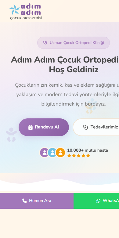 AA Çocuk Ortopedi mobil görünüm