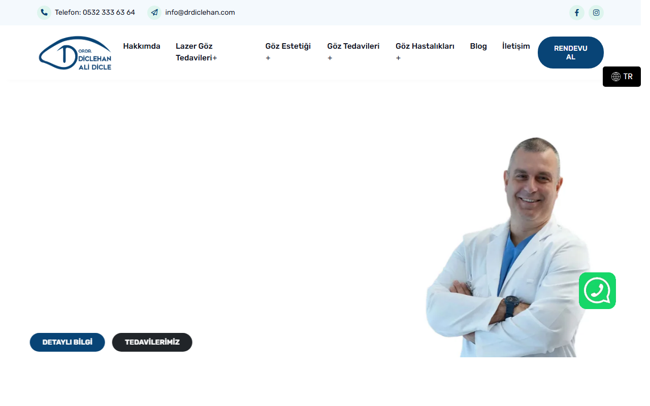 Op. Dr. Dicle Han masaüstü ekran görüntüsü