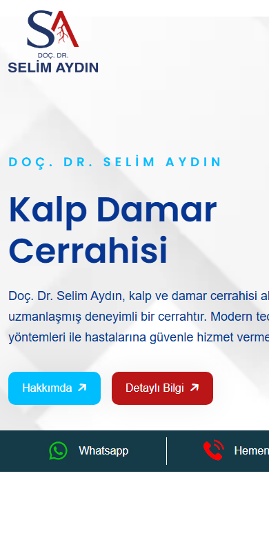 Selim Aydın mobil görünüm
