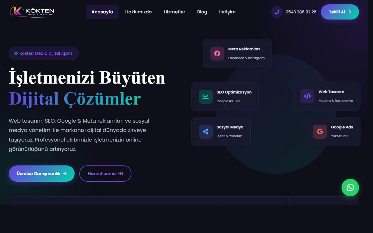Köktenmedia masaüstü ekran görüntüsü