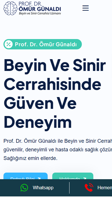 Prof. Dr. Ömür Günaldı mobil görünüm